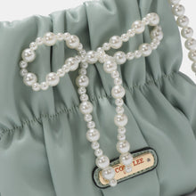 Load image into Gallery viewer, Nicole Lee USA Pearl Bow Chain Strap Purse

