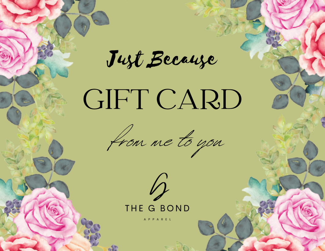 TheGBond Just Because Gift Card