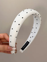 Load image into Gallery viewer, Polka Dot Polyester Wide Headband
