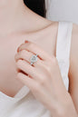 1 Carat Moissanite 925 Sterling Silver Heart Ring