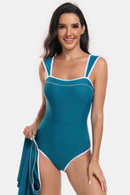 Load image into Gallery viewer, Contrast Trim Wide Strap Two-Piece Swim Set
