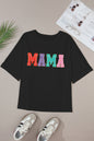 MAMA Round Neck Short Sleeve T-Shirt