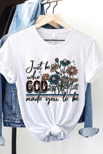 Load image into Gallery viewer, JUST BE WHO GOD MADE YOU TO BE UNISEX SHORT SLEEVE
