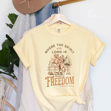 Load image into Gallery viewer, Spirit Of The Lord Freedom Garment Dyed Tee

