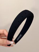 Load image into Gallery viewer, Polka Dot Polyester Wide Headband
