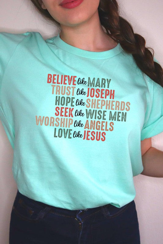 Love Like Jesus Christmas Tee