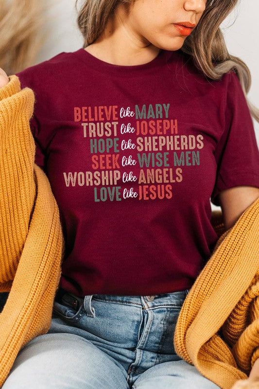 Love Like Jesus Christmas Tee