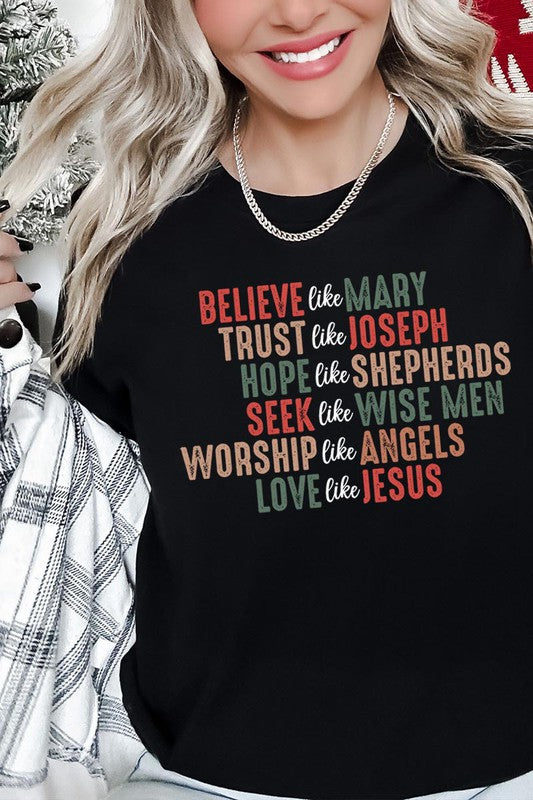 Love Like Jesus Christmas Tee