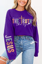 The Way Truth Sleeve Graphic Fleece Sweatshirts