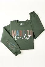 Load image into Gallery viewer, Psalm 95:1 Sleeve Graphic Fleece Sweatshirts
