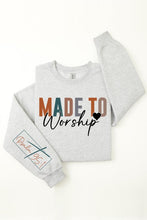 Load image into Gallery viewer, Psalm 95:1 Sleeve Graphic Fleece Sweatshirts
