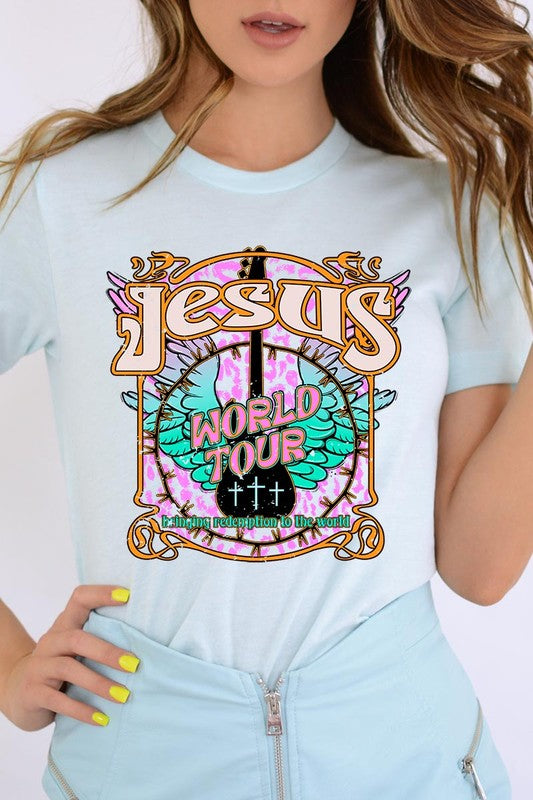 Jesus World Tour Christian Graphic T Shirts