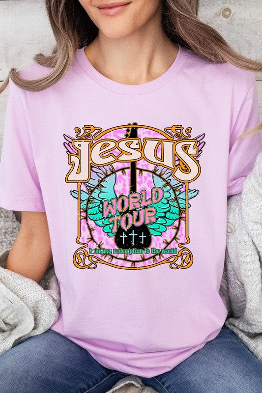 Jesus World Tour Christian Graphic T Shirts