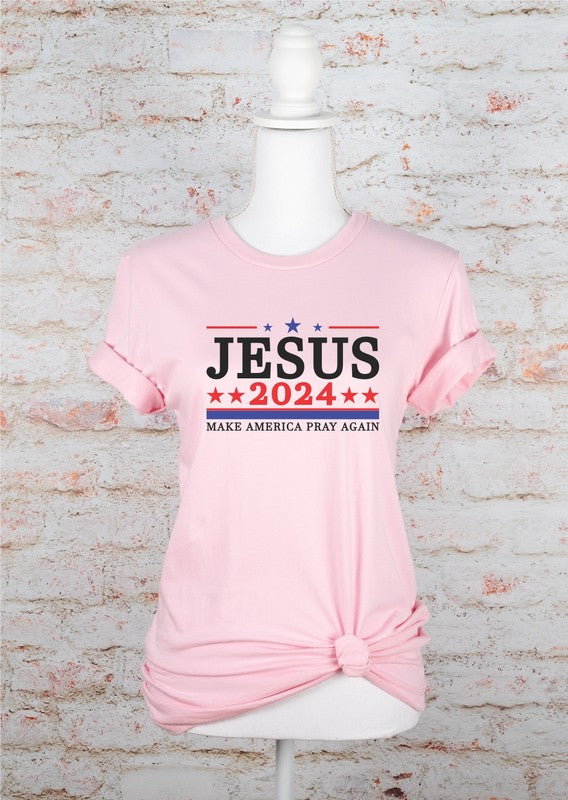 Jesus 2024 Make America Pray Softstyle Graphic