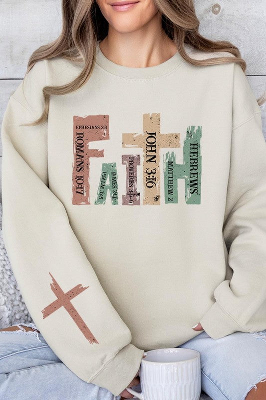 Faith Christian Graphic Fleece Sweatshirts