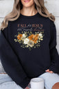 Fall For Jesus He Never Leaves Fleece Sweatshirts