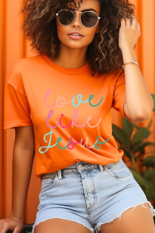 Colorful Love Like Jesus Graphic Tee