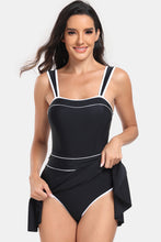 Load image into Gallery viewer, Contrast Trim Wide Strap Two-Piece Swim Set
