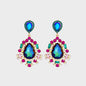 Teardrop Shape Rhinestone Alloy Dangle Earrings