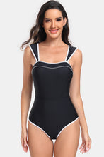 Load image into Gallery viewer, Contrast Trim Wide Strap Two-Piece Swim Set
