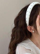 Load image into Gallery viewer, Polka Dot Polyester Wide Headband
