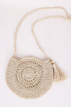 Load image into Gallery viewer, Tassel Straw Braided Strap Shoulder Bag
