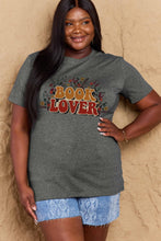 Load image into Gallery viewer, Simply Love Full Size BOOK LOVER Graphic Cotton Tee
