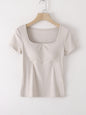 Square Neck Short Sleeve T-Shirt