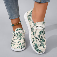 Load image into Gallery viewer, Printed Round Toe Flat Sneakers

