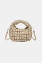 Quilted Puffy Removable Strap Crossbody Bag