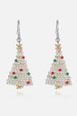 Beaded Christmas Tree Earrings