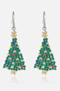 Beaded Christmas Tree Earrings