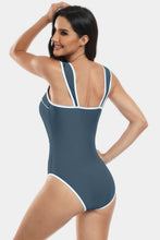 Load image into Gallery viewer, Contrast Trim Wide Strap Two-Piece Swim Set
