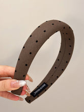 Load image into Gallery viewer, Polka Dot Polyester Wide Headband
