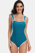 Load image into Gallery viewer, Contrast Trim Wide Strap Two-Piece Swim Set
