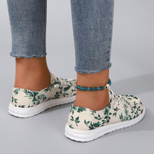 Load image into Gallery viewer, Printed Round Toe Flat Sneakers
