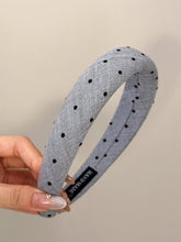 Load image into Gallery viewer, Polka Dot Polyester Wide Headband
