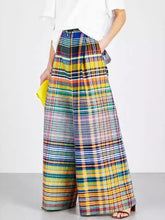 Load image into Gallery viewer, Full Size Plaid Wide Leg Pants
