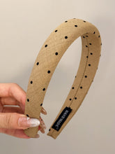 Load image into Gallery viewer, Polka Dot Polyester Wide Headband
