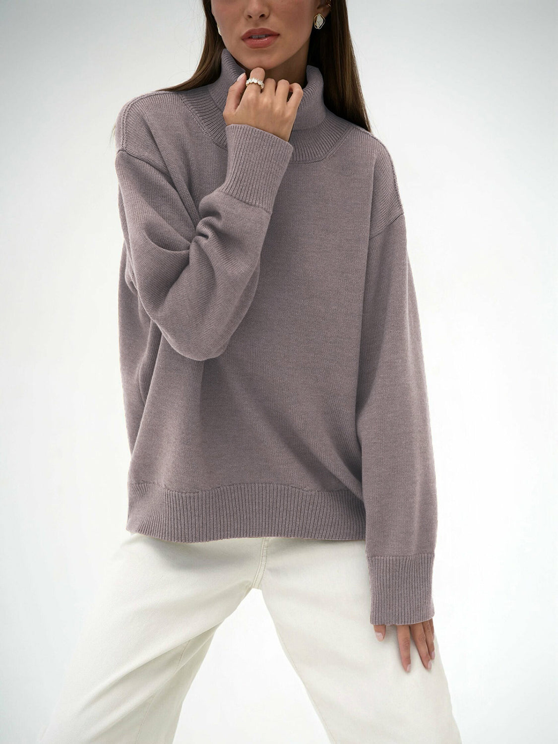 Turtleneck Long Sleeve Sweater