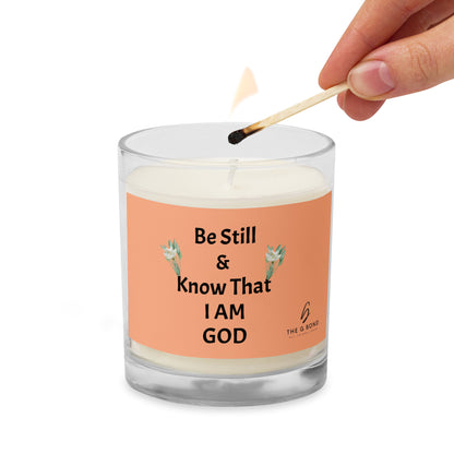 Be Still and Know That I Am God' Christian Candle