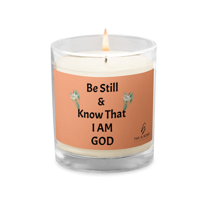 Be Still and Know That I Am God' Christian Candle