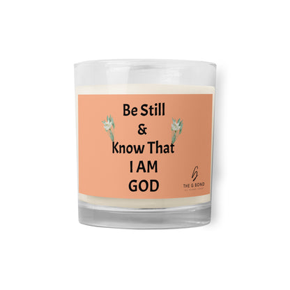 Be Still and Know That I Am God' Christian Candle