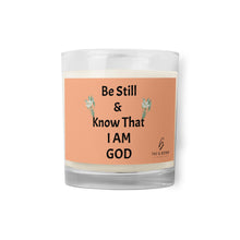Load image into Gallery viewer, Be Still and Know That I Am God&#39; Christian Candle
