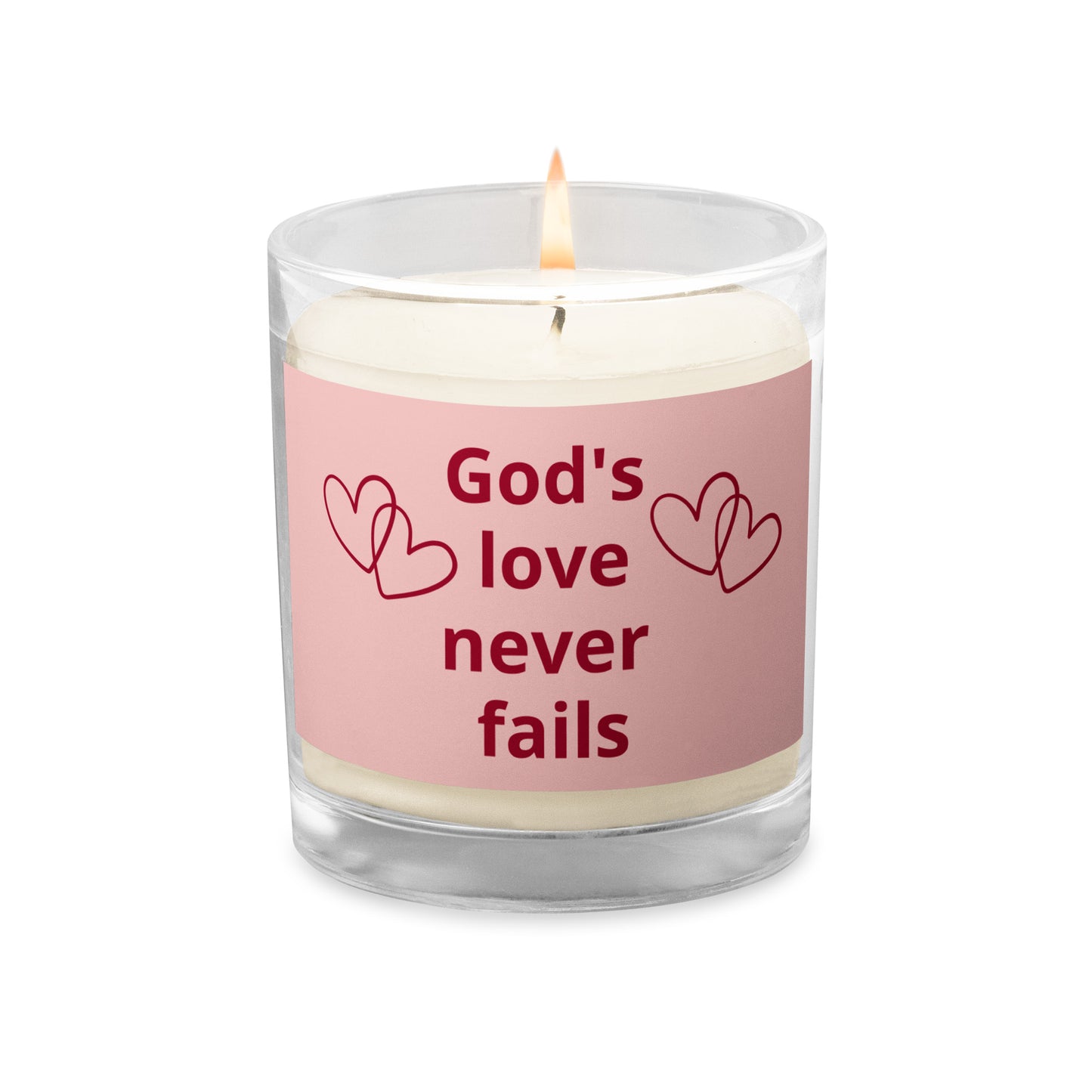 God's Love Never Fails Soy Wax Candle