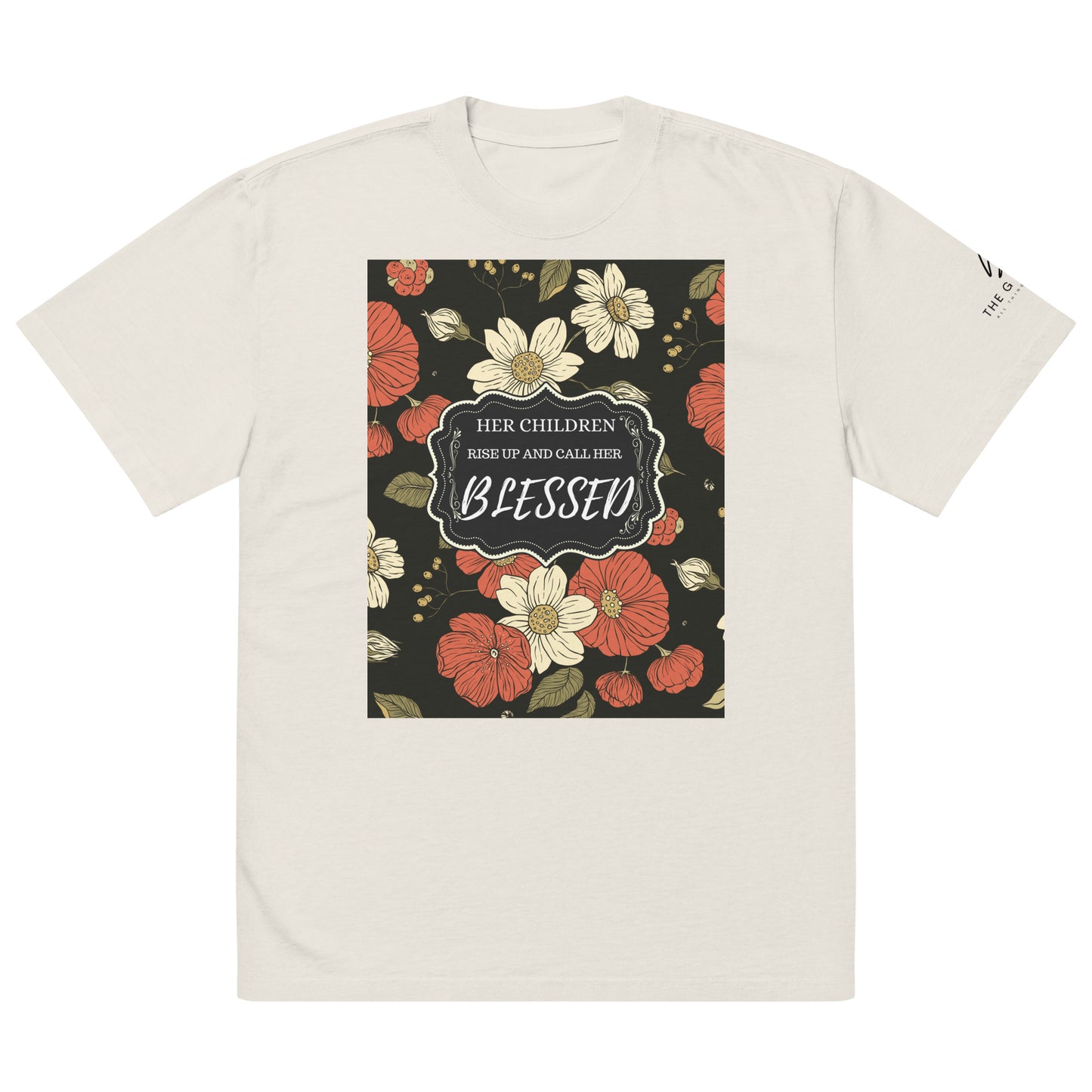 Her Children Call Her Blessed Oversized Christian T-shirt