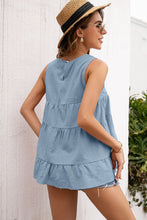 Load image into Gallery viewer, Tiered Layer Ruffle Hem Top

