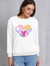 Load image into Gallery viewer, YOU ARE LOVED Dropped Shoulder Sweatshirt
