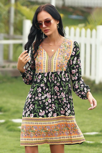 Full Size Range Mixed Floral Dress