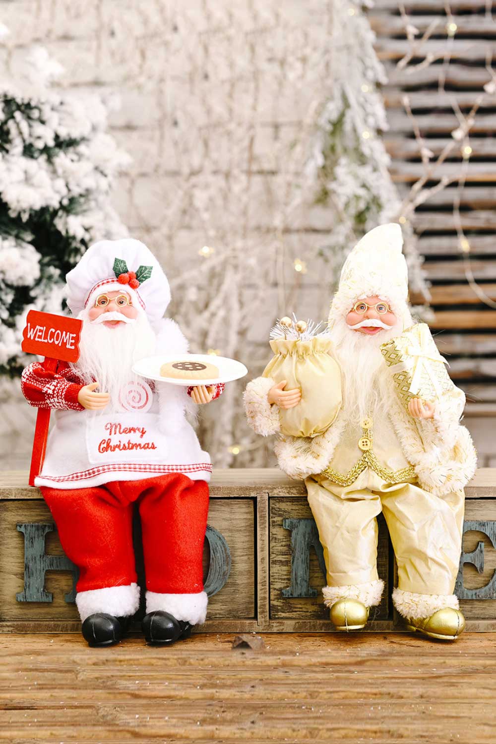 Christmas Sitting Santa Claus Figure